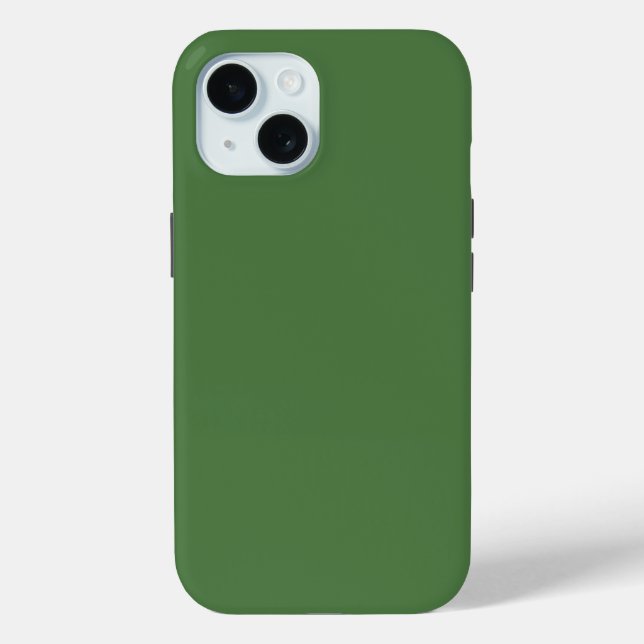 Fern Green Solid Colour Case-Mate iPhone Case (Back)