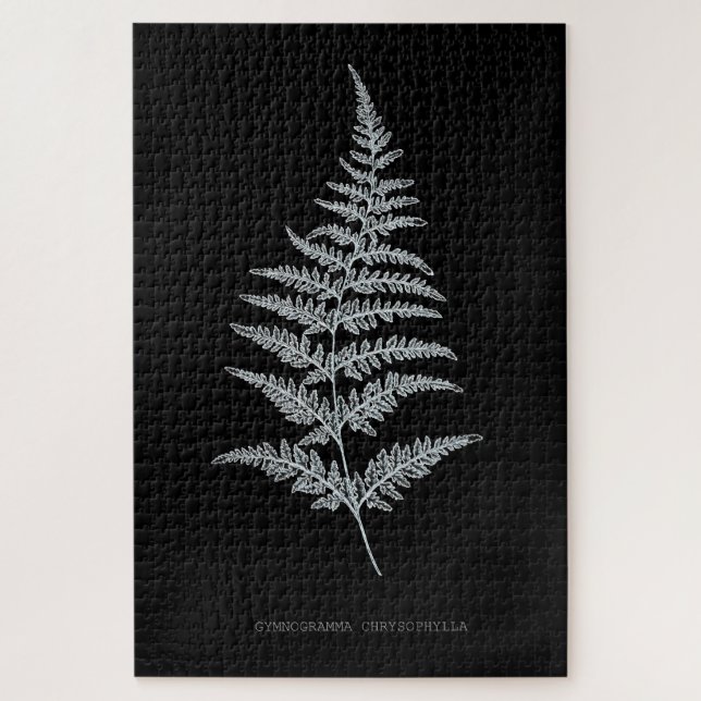 Fern - Gymnogramma Chrysophylla. X-ray effect – 01 Jigsaw Puzzle (Vertical)