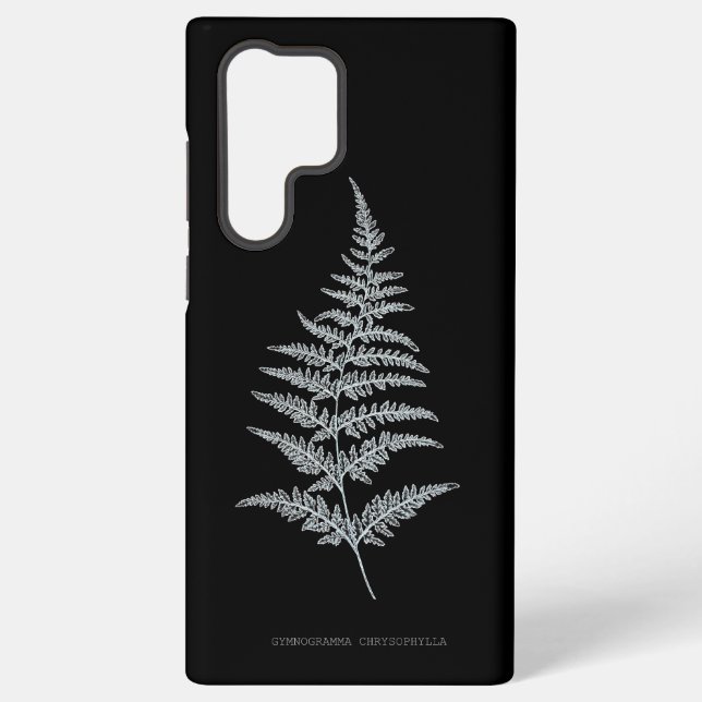 Fern - Gymnogramma Chrysophylla. X-ray effect – 01 Samsung Galaxy S22 Ultra Case (Back)