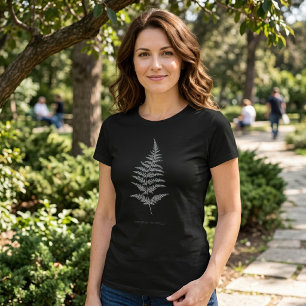 Fern - Gymnogramma Chrysophylla. X-ray effect – 01 T-Shirt