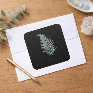 Fern - Gymnogramma Ochracea - X-ray effect - 02 Square Sticker