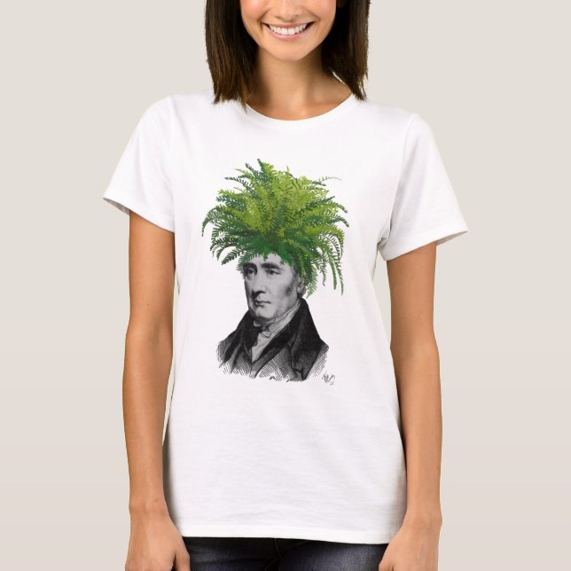 Fern Head Plant Head T-Shirt (Front)