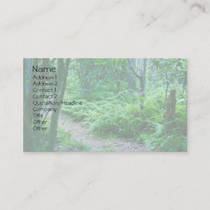 Fern Hiking Trail Business Card