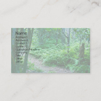 Fern Hiking Trail Business Card