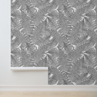 Fern in black and white