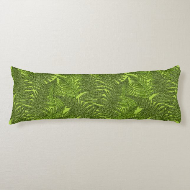 Fern in green body cushion (Front)