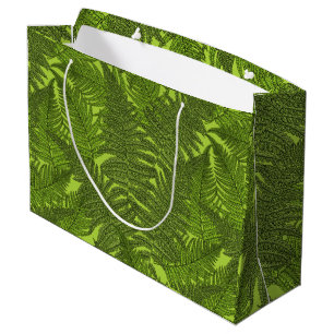 Fern in green large gift bag