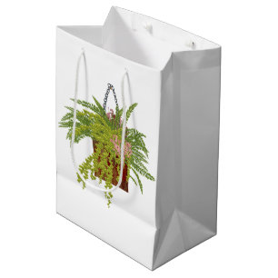 Fern Ivy Hanging Plant Botanical Illustration Art Medium Gift Bag