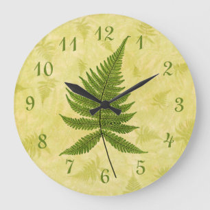 Fern Large Clock