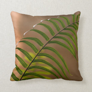 Fern leaf cushion
