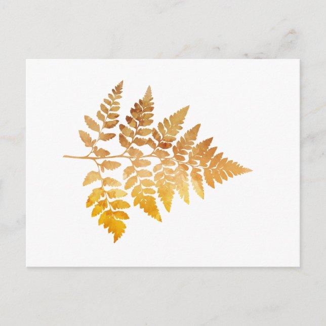 Fern Leaf Postcard (Front)
