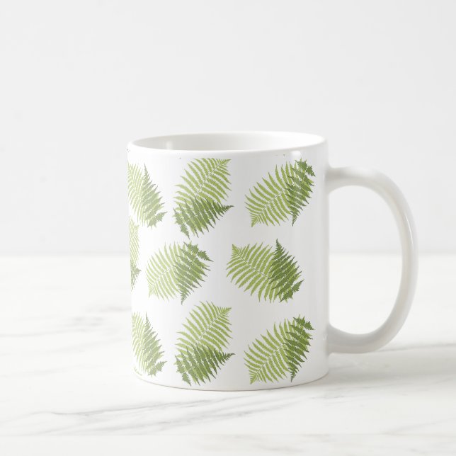 Fern Leaves Coffee Mug (Right)