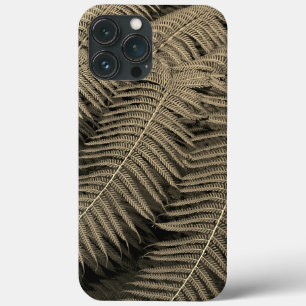 Fern Leaves Fine Art Photograph in Sepia iPhone 13 Pro Max Case