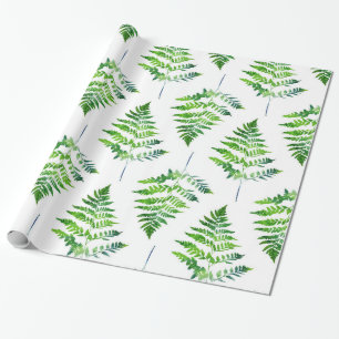Fern Leaves Pattern Wrapping Paper