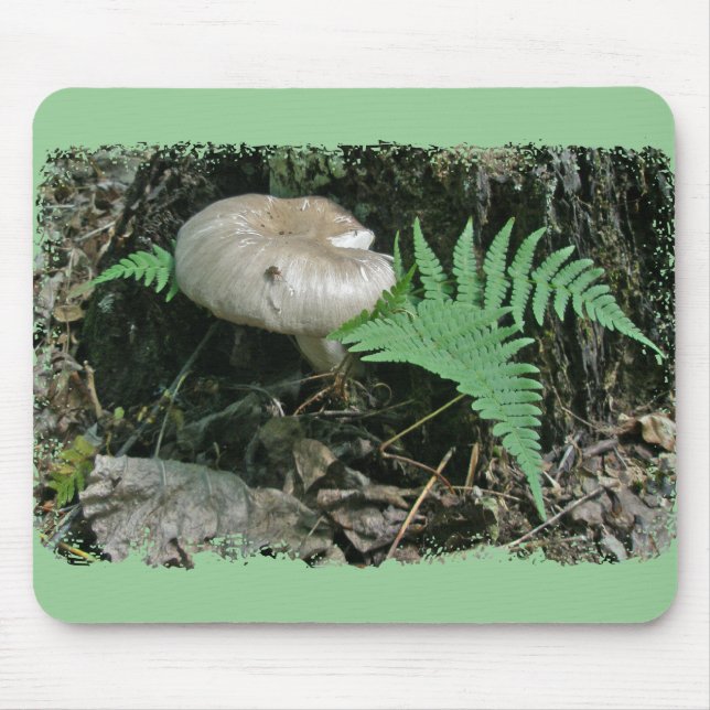 Fern & Mushroom at Stump Coordinating Items Mouse Mat (Front)
