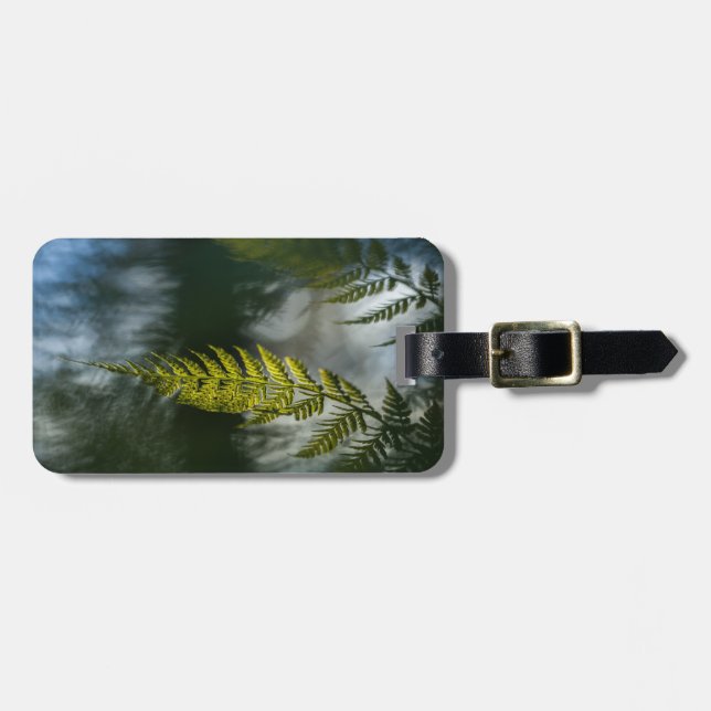Fern Nature Photo Luggage Tag (Front Horizontal)