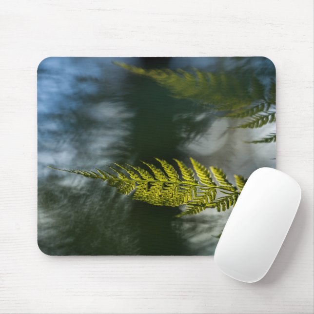 Fern Nature Photo Mouse Mat (With Mouse)