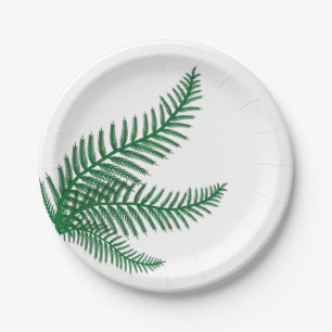 Fern Party Paper Plate