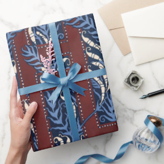 Fern pattern oriental Samarkande Wrapping Paper