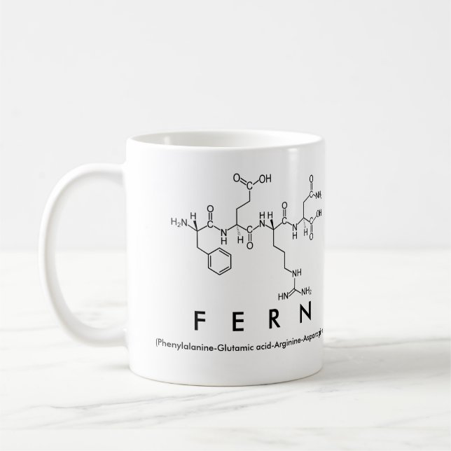 Fern peptide name mug (Left)