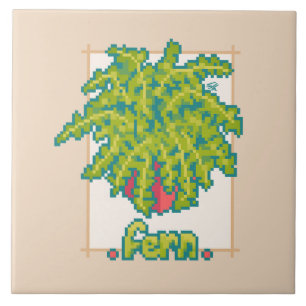 Fern Pixel Art Tile