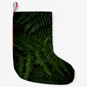 Fern plant small christmas stocking
