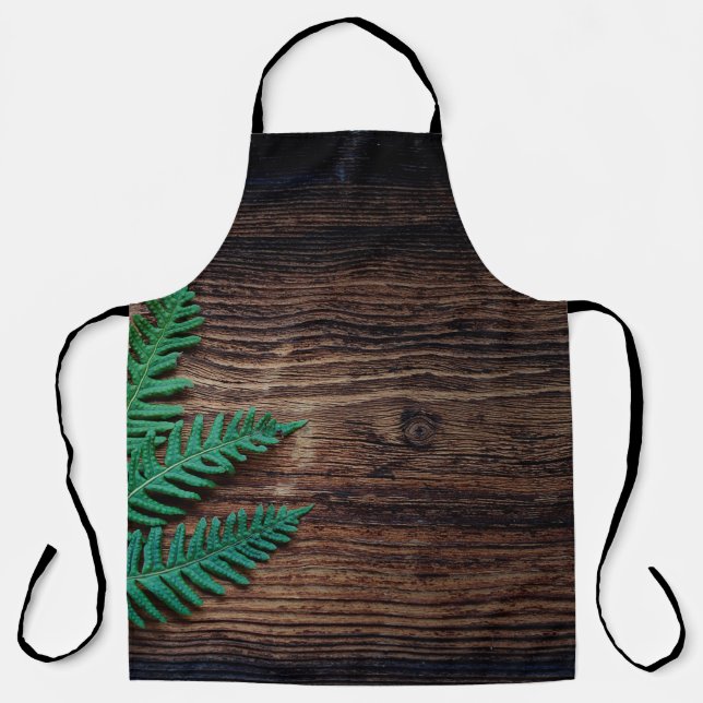 Fern plant wood small fern grunge apron (Front)