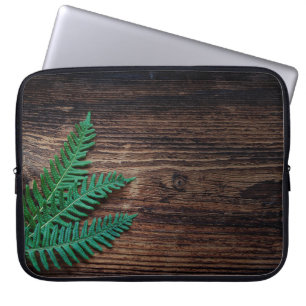 Fern plant wood small fern grunge laptop sleeve