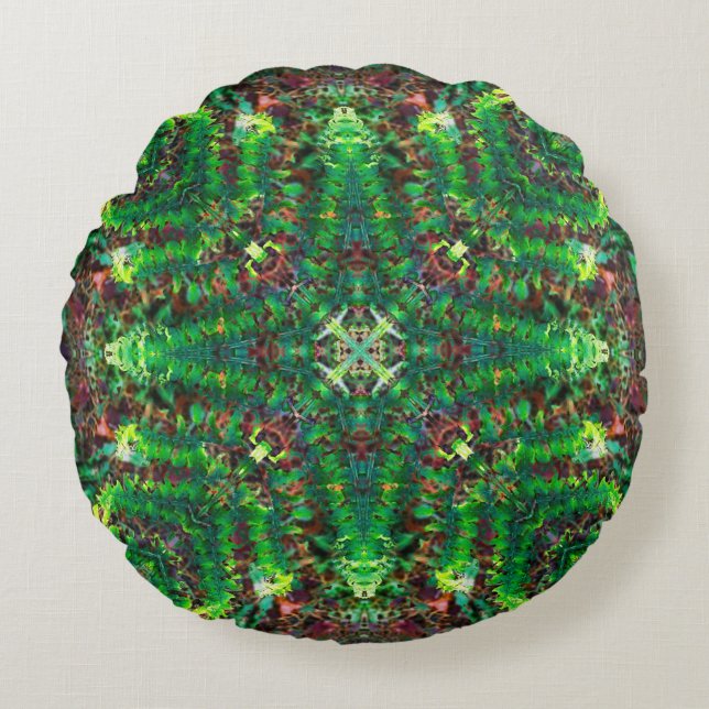 Fern Star Round Cushion (Front)