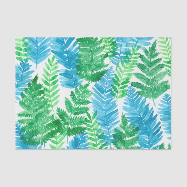 Fern watercolor tissue paper (Front)