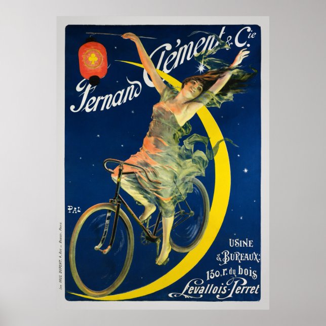 Fernand Clément & Cie Bicycles Vintage Poster (Front)