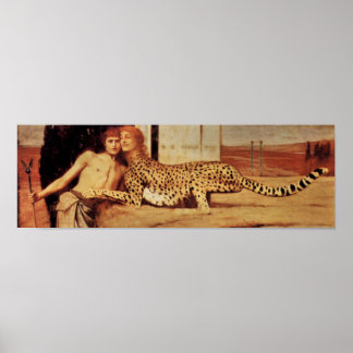 Fernand Khnopff - The tenderness of the sphinx Poster