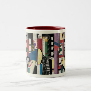 Fernand Léger, The City, 1919, Modern Art Two-Tone Coffee Mug