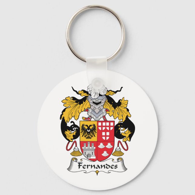 Fernandes Family Crest Key Ring (Front)