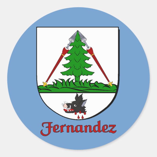 Fernandez Family Shield Stickers (Front)