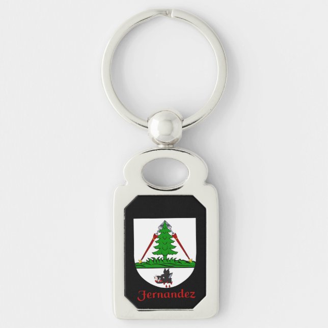 Fernandez Historical Shield Key Ring (Front)