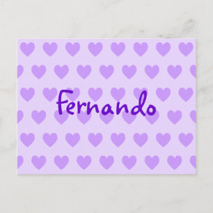 Fernando in Purple Postcard