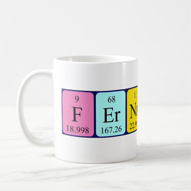 Fernando periodic table name mug (Left)
