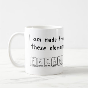 Fernando periodic table name mug
