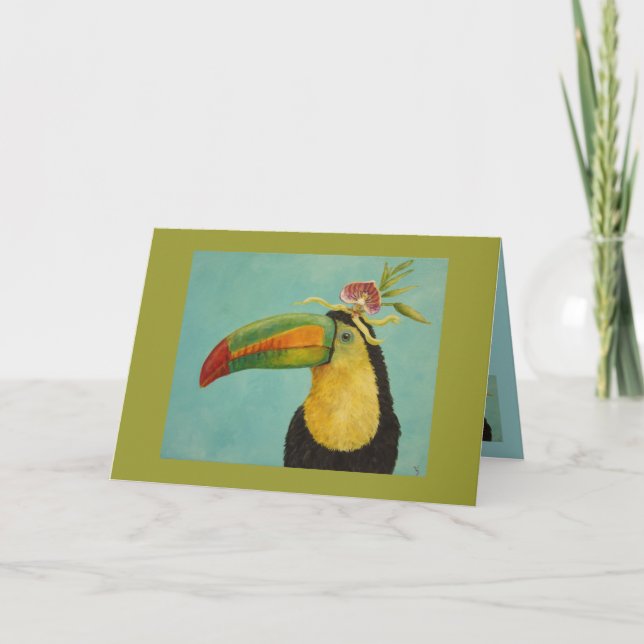 Fernando the toucan greeting card (Front)