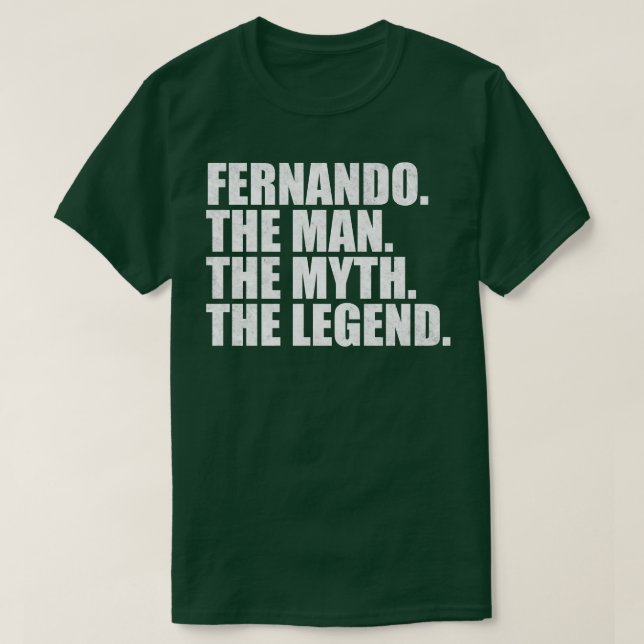 FernandoFernando Name Fernando given name T-Shirt (Design Front)