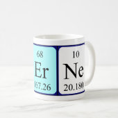 Ferne periodic table name mug (Front Right)
