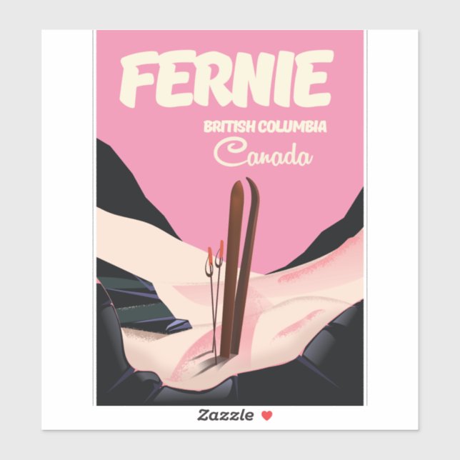 Fernie British Columbia Ski poster (Sheet)