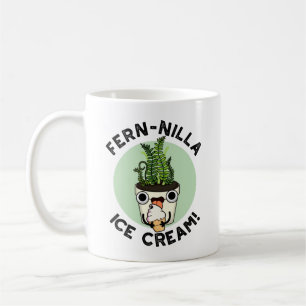 Fernilla Ice Cream Funny Ice Cream Plant Pun Coffee Mug