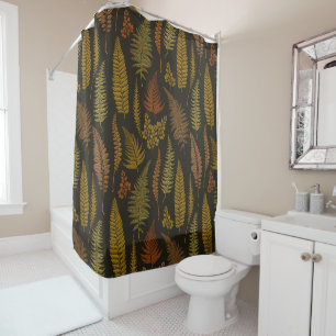 ferns 3 shower curtain