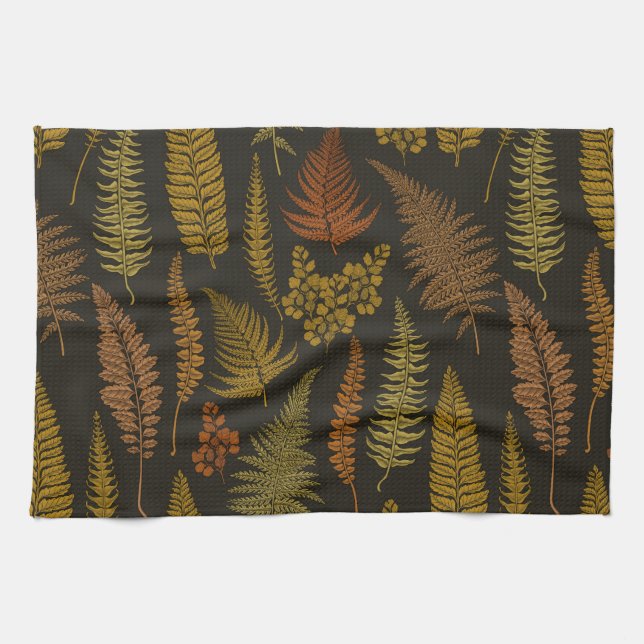 ferns 3 tea towel (Horizontal)