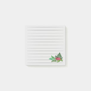 Ferns & Flower Post-it Notes