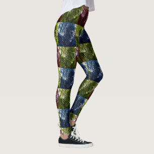 Ferns In Four Colours, Leggings