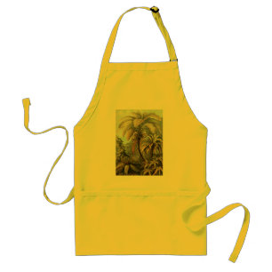 Ferns Palm Tree Antique Botanical Ferns Art Standard Apron