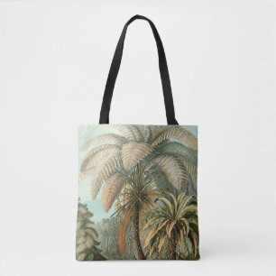 Ferns Palm Tree Antique Botanical Ferns Art Tote Bag